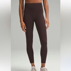 Lululemon Wunder Train Tight 25” Espresso brown NWT 4 (FIT0042)
